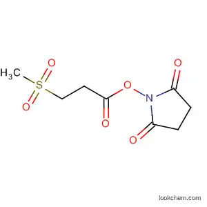 Molecular Structure of 106985-55-1 (2,5-Pyrrolidinedione, 1-[3-(methylsulfonyl)-1-oxopropoxy]-)