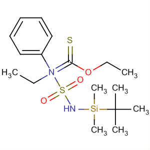 Molecular Structure of 107004-00-2 (Benzenecarboximidothioic acid,
2-[[[(1,1-dimethylethyl)dimethylsilyl]amino]sulfonyl]-N-ethyl-, ethyl ester)
