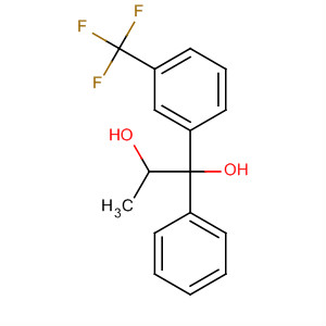 Molecular Structure of 107241-45-2 (1,2-Propanediol, 1-phenyl-1-[3-(trifluoromethyl)phenyl]-)