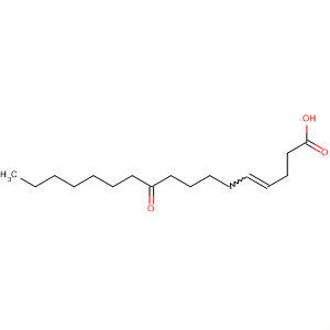 Molecular Structure of 110187-17-2 (4-Heptadecenoic acid, 10-oxo-)