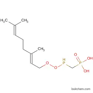 Molecular Structure of 110434-09-8 (Phosphonic acid,
[[[(3,7-dimethyl-2,6-octadienyl)oxy]hydroxyphosphinyl]methyl]-, (E)-)