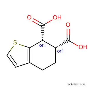 Molecular Structure of 110449-90-6 (Benzo[b]thiophene-6,7-dicarboxylic acid, 4,5,6,7-tetrahydro-, cis-)