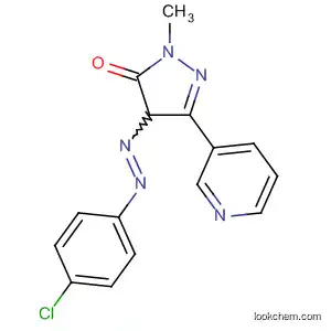 Molecular Structure of 110467-28-2 (3H-Pyrazol-3-one,
4-[(4-chlorophenyl)azo]-2,4-dihydro-2-methyl-5-(3-pyridinyl)-)