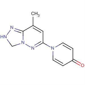 Molecular Structure of 110483-96-0 (4(1H)-Pyridinone,
2,3-dihydro-1-(8-methyl-1,2,4-triazolo[4,3-b]pyridazin-6-yl)-)