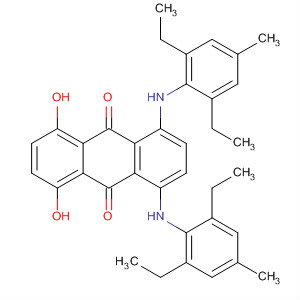 Molecular Structure of 110799-30-9 (9,10-Anthracenedione,
1,4-bis[(2,6-diethyl-4-methylphenyl)amino]-5,8-dihydroxy-)