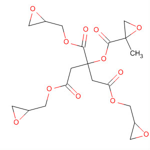 Molecular Structure of 111044-64-5 (1,2,3-Propanetricarboxylic acid, 2-[[(2-methyloxiranyl)carbonyl]oxy]-,
tris(oxiranylmethyl) ester)