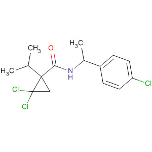 Molecular Structure of 111156-42-4 (Cyclopropanecarboxamide,
2,2-dichloro-N-[1-(4-chlorophenyl)ethyl]-1-(1-methylethyl)-)