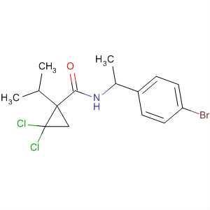 Molecular Structure of 111156-43-5 (Cyclopropanecarboxamide,
N-[1-(4-bromophenyl)ethyl]-2,2-dichloro-1-(1-methylethyl)-)