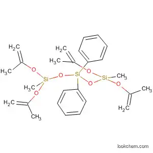 Molecular Structure of 111158-85-1 (Trisiloxane,
1,5-dimethyl-1,1,5,5-tetrakis[(1-methylethenyl)oxy]-3,3-diphenyl-)