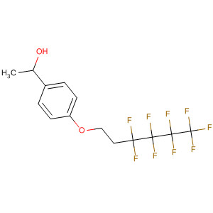 Molecular Structure of 111204-09-2 (Benzenemethanol, a-methyl-4-[(3,3,4,4,5,5,6,6,6-nonafluorohexyl)oxy]-)