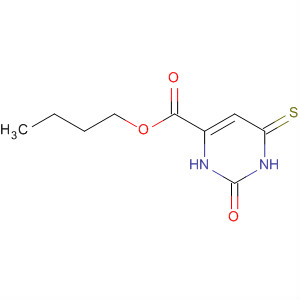 Molecular Structure of 111222-32-3 (4-Pyrimidinecarboxylic acid, 1,2,3,6-tetrahydro-2-oxo-6-thioxo-, butyl
ester)