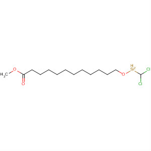 Molecular Structure of 111268-10-1 (Dodecanoic acid, 12-[(dichloromethylsilyl)oxy]-, methyl ester)
