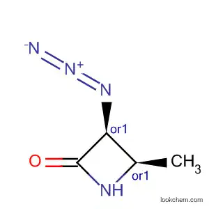 2-Azetidinone, 3-azido-4-methyl-, cis-