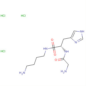 Molecular Structure of 111543-86-3 (L-Histidinamide, glycyl-N-(4-aminobutyl)-, trihydrochloride)