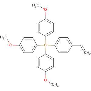 Molecular Structure of 111545-92-7 (Silane, (4-ethenylphenyl)tris(4-methoxyphenyl)-)