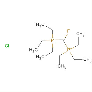 Molecular Structure of 111635-49-5 (Phosphonium, triethyl[fluoro(triethylphosphoranylidene)methyl]-, chloride)