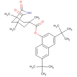 Molecular Structure of 111635-64-4 (3-Azabicyclo[3.3.1]nonane-7-carboxylic acid, 1,5,7-trimethyl-2,4-dioxo-,
3,6-bis(1,1-dimethylethyl)-2-naphthalenyl ester, endo-)