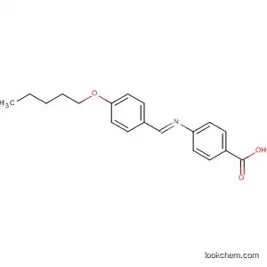 Molecular Structure of 111846-47-0 (Benzoic acid, 4-[[[4-(pentyloxy)phenyl]methylene]amino]-, (E)-)