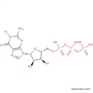 Molecular Structure of 111962-29-9 (Guanosine 5'-(tetrahydrogen triphosphate), iron salt)