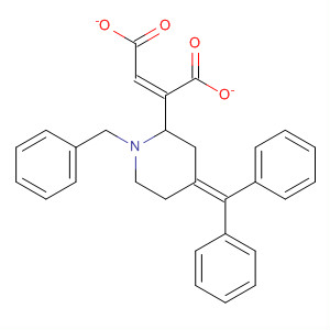 Molecular Structure of 111965-05-0 (Piperidine, 4-(diphenylmethylene)-1-(phenylmethyl)-,
(Z)-2-butenedioate)