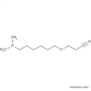 Molecular Structure of 111965-44-7 (Propanenitrile, 3-[[6-(dimethylamino)hexyl]oxy]-)
