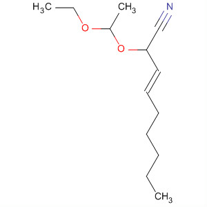 Molecular Structure of 111967-59-0 (3-Nonenenitrile, 2-(1-ethoxyethoxy)-, (E)-)