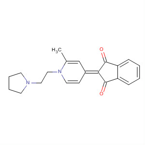 Molecular Structure of 111973-07-0 (1H-Indene-1,3(2H)-dione,
2-[2-methyl-1-[2-(1-pyrrolidinyl)ethyl]-4(1H)-pyridinylidene]-)