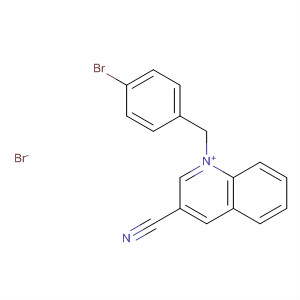 Molecular Structure of 111977-07-2 (Quinolinium, 1-[(4-bromophenyl)methyl]-3-cyano-, bromide)