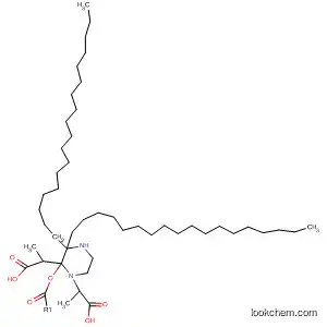 Molecular Structure of 111980-78-0 (1,4-Piperazinedipropanoic acid, dioctadecyl ester)