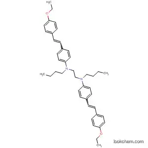 Molecular Structure of 111993-14-7 (1,2-Ethanediamine,
N,N'-dibutyl-N,N'-bis[4-[2-(4-ethoxyphenyl)ethenyl]phenyl]-)