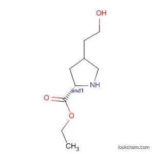 DL-Proline, 4-(2-hydroxyethyl)-, ethyl ester, trans-