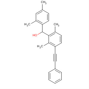 Molecular Structure of 112291-72-2 (Benzenemethanol,
a-(2,4-dimethylphenyl)-2,4-dimethyl-a-(phenylethynyl)-)