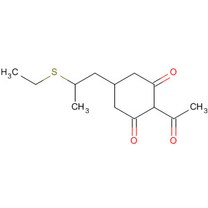 Molecular Structure of 112301-94-7 (1,3-Cyclohexanedione, 2-acetyl-5-[2-(ethylthio)propyl]-)
