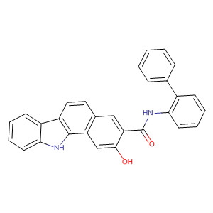 Molecular Structure of 112303-64-7 (11H-Benzo[a]carbazole-3-carboxamide,
N-[1,1'-biphenyl]-2-yl-2-hydroxy-)
