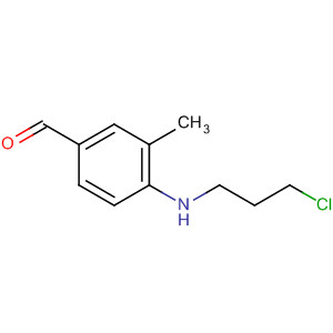 Molecular Structure of 112304-74-2 (Benzaldehyde, 4-[(2-chloroethyl)methylamino]-3-methyl-)