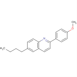 Molecular Structure of 112328-05-9 (Quinoline, 6-butyl-2-(4-methoxyphenyl)-)