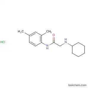 Molecular Structure of 112539-23-8 (Acetamide, 2-(cyclohexylamino)-N-(2,4-dimethylphenyl)-,
monohydrochloride)