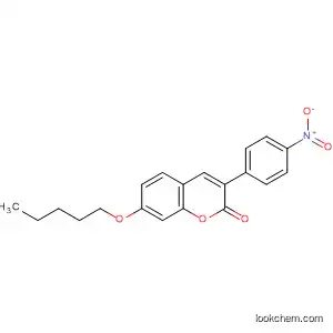 2H-1-Benzopyran-2-one, 3-(4-nitrophenyl)-7-(pentyloxy)-