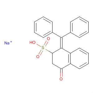 Molecular Structure of 112629-51-3 (2-Naphthalenesulfonic acid,
1-(diphenylmethylene)-1,2,3,4-tetrahydro-4-oxo-, sodium salt)