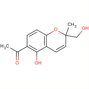 Molecular Structure of 112642-43-0 (Ethanone,
1-[5-hydroxy-2-(hydroxymethyl)-2-methyl-2H-1-benzopyran-6-yl]-)