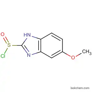Molecular Structure of 112646-46-5 (1H-Benzimidazole-2-sulfinyl chloride, 5-methoxy-)