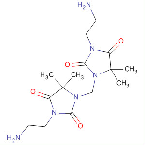 Molecular Structure of 112651-36-2 (2,4-Imidazolidinedione,
1,1'-methylenebis[3-(2-aminoethyl)-5,5-dimethyl-)