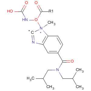 Molecular Structure of 112661-55-9 (Carbamic acid,
[5-[[bis(2-methylpropyl)amino]carbonyl]-1H-benzimidazol-2-yl]-, methyl
ester)
