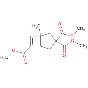 Molecular Structure of 112713-16-3 (Bicyclo[3.2.0]hept-6-ene-3,3,6-tricarboxylic acid, 1-methyl-, trimethyl
ester)