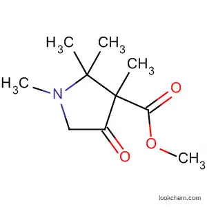 Molecular Structure of 112840-08-1 (3-Pyrrolidinecarboxylic acid, 1,2,2,3-tetramethyl-4-oxo-, methyl ester)