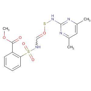 Benzoic acid, 2-[[[[(4,6-dimethyl-2-pyrimidinyl)amino]thioxomethyl]amino]sulfonyl]-, methyl ester