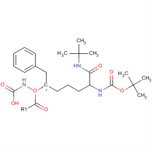 Molecular Structure of 112954-42-4 (Carbamic acid,
[5-[[(1,1-dimethylethoxy)carbonyl]amino]-6-[(1,1-dimethylethyl)amino]-6-
oxohexyl]-, phenylmethyl ester, (R)-)