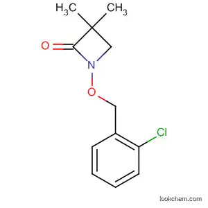 Molecular Structure of 112960-61-9 (2-Azetidinone, 1-[(2-chlorophenyl)methoxy]-3,3-dimethyl-)