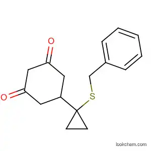 Molecular Structure of 113073-92-0 (1,3-Cyclohexanedione, 5-[1-[(phenylmethyl)thio]cyclopropyl]-)