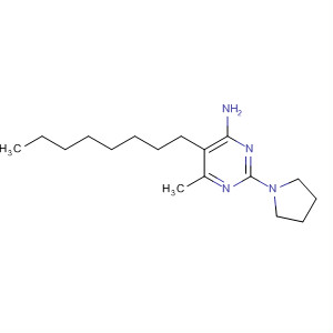 4-Pyrimidinamine, 6-methyl-5-octyl-2-(1-pyrrolidinyl)-